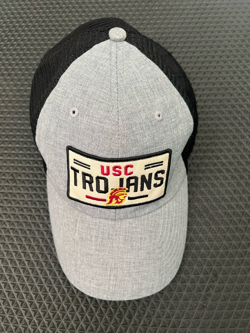 USC Trojans Gray and Black Mesh Back Hat